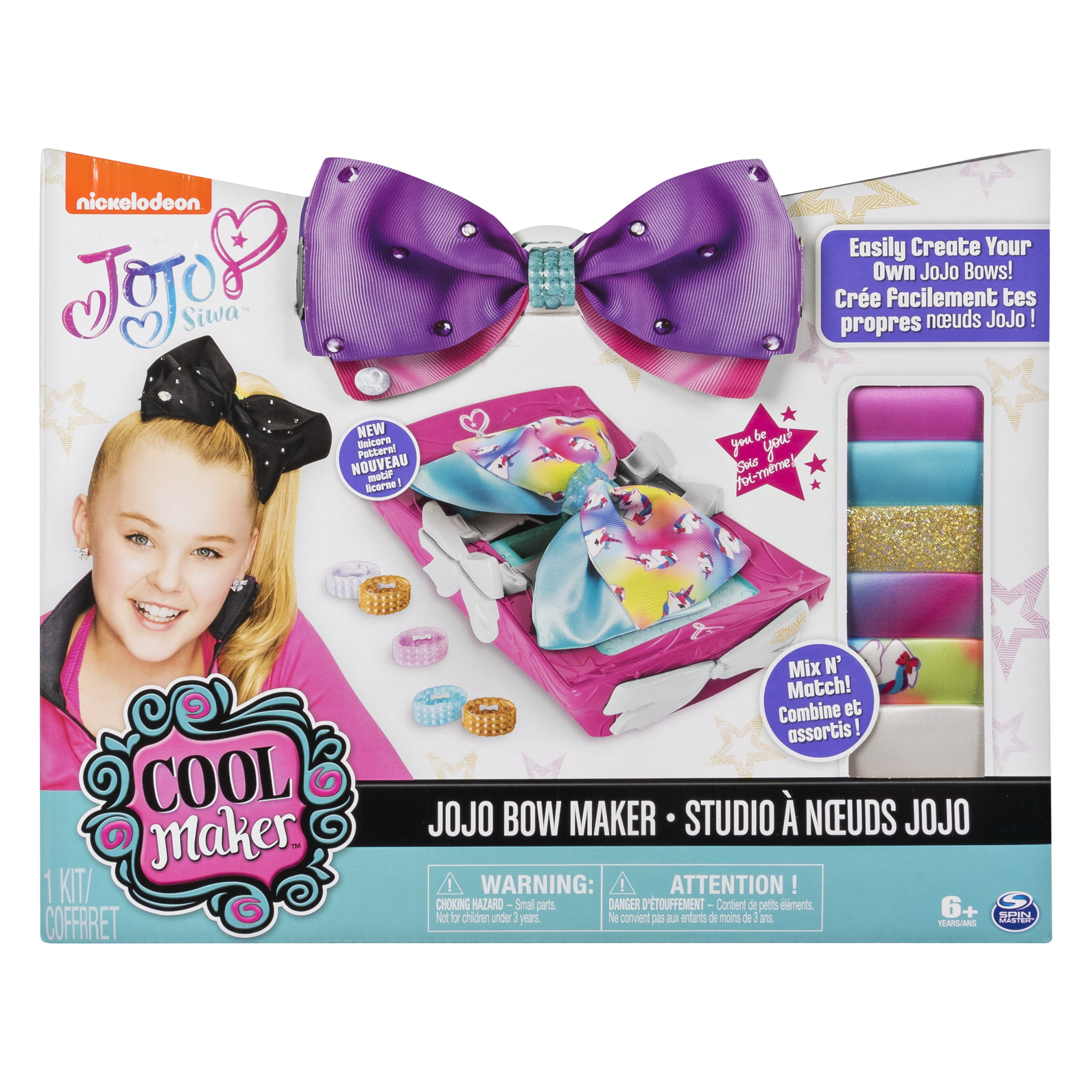 Cool Maker Jojo Siwa Bow Maker With Rainbow And Unicorn Patterns For Ages 6 And Up Edition May Vary Walmart Com Walmart Com