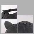 thumbnail image 6 of Retro Washed Cotton Cat‑Ears Brimless Hat Funny Unique Casual Party Daily Wear Street Fashion Beret Cap, 6 of 6
