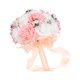 thumbnail image 2 of 1 ramo de novia exquisito, ramo de mano de PE, ramo de flores artificiales para boda, ramo decorativo vívido, suministros creativos para boda para mujer, color rosa, 2 of 5