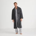 thumbnail image 6 of Lands' End Men's Full-Length Turkish Cotton Terry Bathrobe – 55" Length | Plush, Absorbent, 2 Pockets, Spa Comfort, 6 of 8
