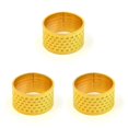 thumbnail image 3 of bedienty Knitting Rings Finger for Protection Thimble Adjustable Sewing Loop Specially-designed Crochet Tools for Home Yarn Crafts Thicken Gold Ring 3Set, 3 of 6