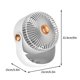 thumbnail image 3 of ¡Gran Ahorro!, Ventilador de escritorio silencioso recargable por USB Akmoler, 3 of 7