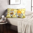 thumbnail image 6 of Zufioo Garden Honeybee Gnomes Print Double-sided Plush Pillow Cover,Decorative Pillow Protector without Pillow Core, Suitable for Sofa, Bedroom, Car-20"x30", 6 of 6