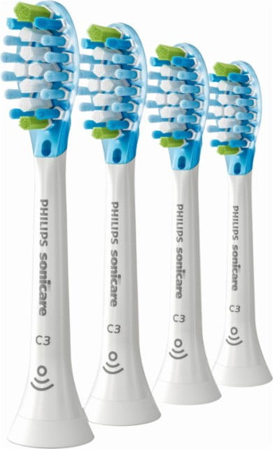 Philips Sonicare C3 Premium 2-in-1 Plaque &#38; Whiten Brush Head - HX9044/65 - White - 4ct