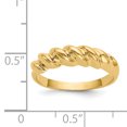 thumbnail image 3 of 14k Yellow Gold Twisted Dome Ring, 3 of 9