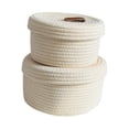 thumbnail image 2 of Cesta de almacenamiento de cuerda de algodón, caja de almacenamiento de escritorio con tapa, contenedor multiusos para guardería de bebé, bolso,, 2 of 9