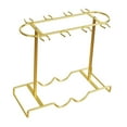 thumbnail image 3 of Stemware Storage Rack Wine Glass Organizer Desktop Display Stand Elegant Gold Metal Design for Home Dining Room Hotel, 3 of 9