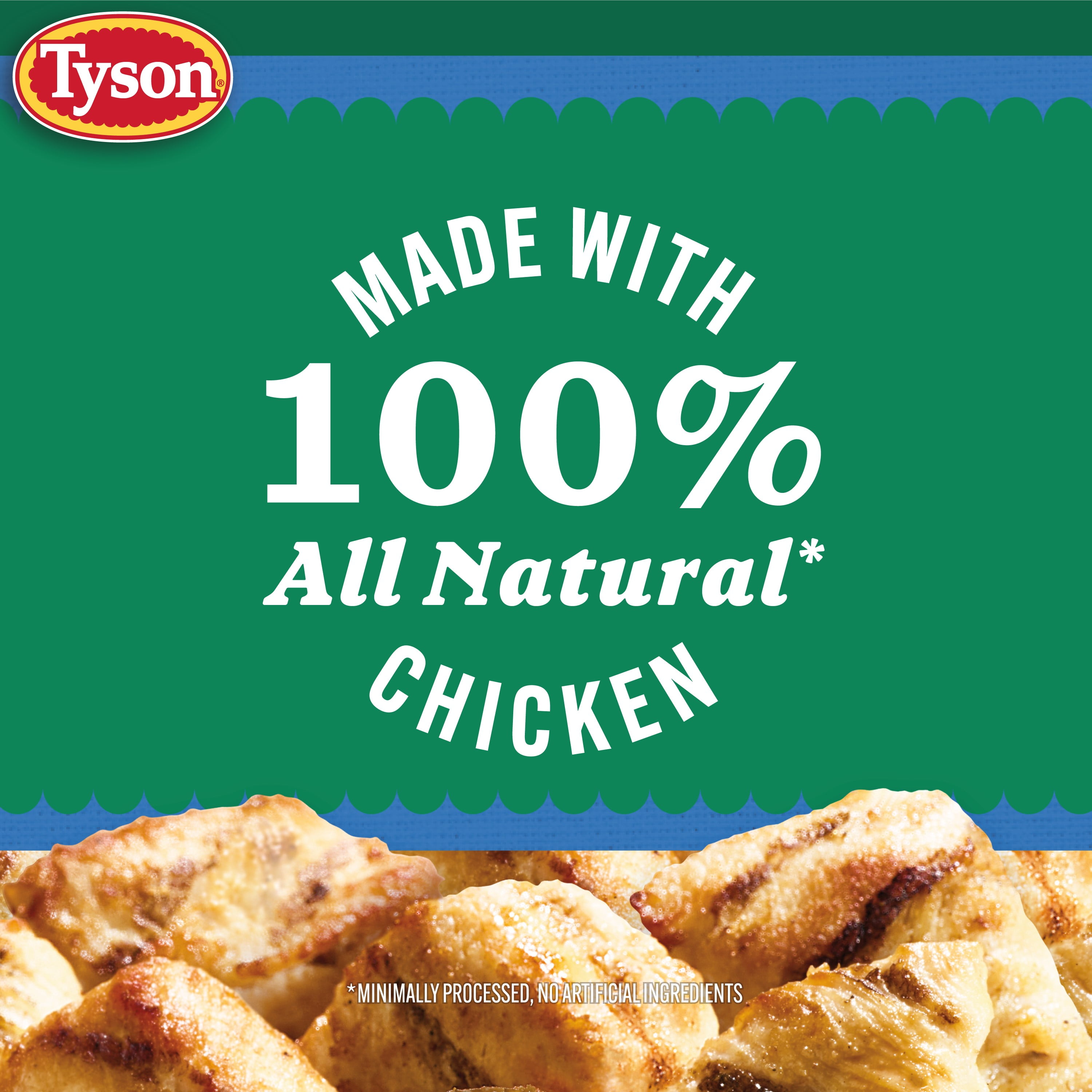 Tyson Grilled Boneless Chicken Bites, 20 oz, (Frozen, Fully Cooked)