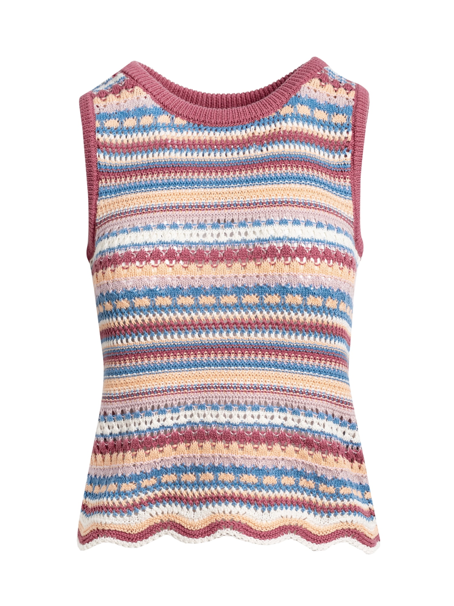 Jessica Simpson Women's and Women's Plus Kiari Cotton Sweater Tank Top, Sizes XS-4X