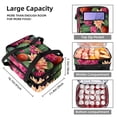 thumbnail image 3 of Cactus Double Layered Insulated Refrigerated Large Capacity Handheld Lunch Bag with Two Compartments - 7.1x11.4x16.1 Inches, 3 of 6