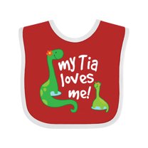 Inktastic My Tia Loves Me Nephew Boys Baby Bib