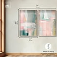thumbnail image 5 of Pastel Boho Minimalist Pair Set Shadowbox Blue Wall Art by Art Remedy, Blonde Frame, 36 x 54, 5 of 6