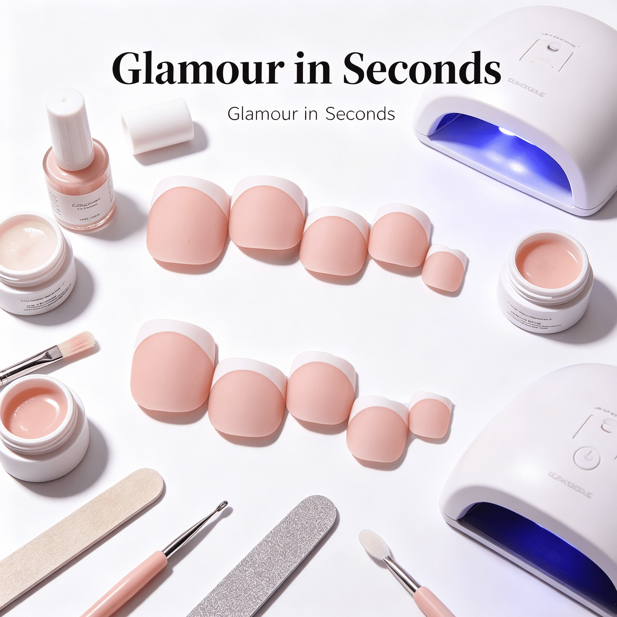 RAGUPEL 2026 New Press on Nails Short Easy Press-On Application Fake Nails Long-Lasting and Comfortable Almond Nail Tip for Party Wedding Daily Style6