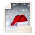 thumbnail image 1 of Couverture Jetée Rouge Sherpa Mode Couverture Jetée Cadeau de Nouvel An Adulte Noël Voyage Décoration de Fête Couette Jd4, 1 of 3