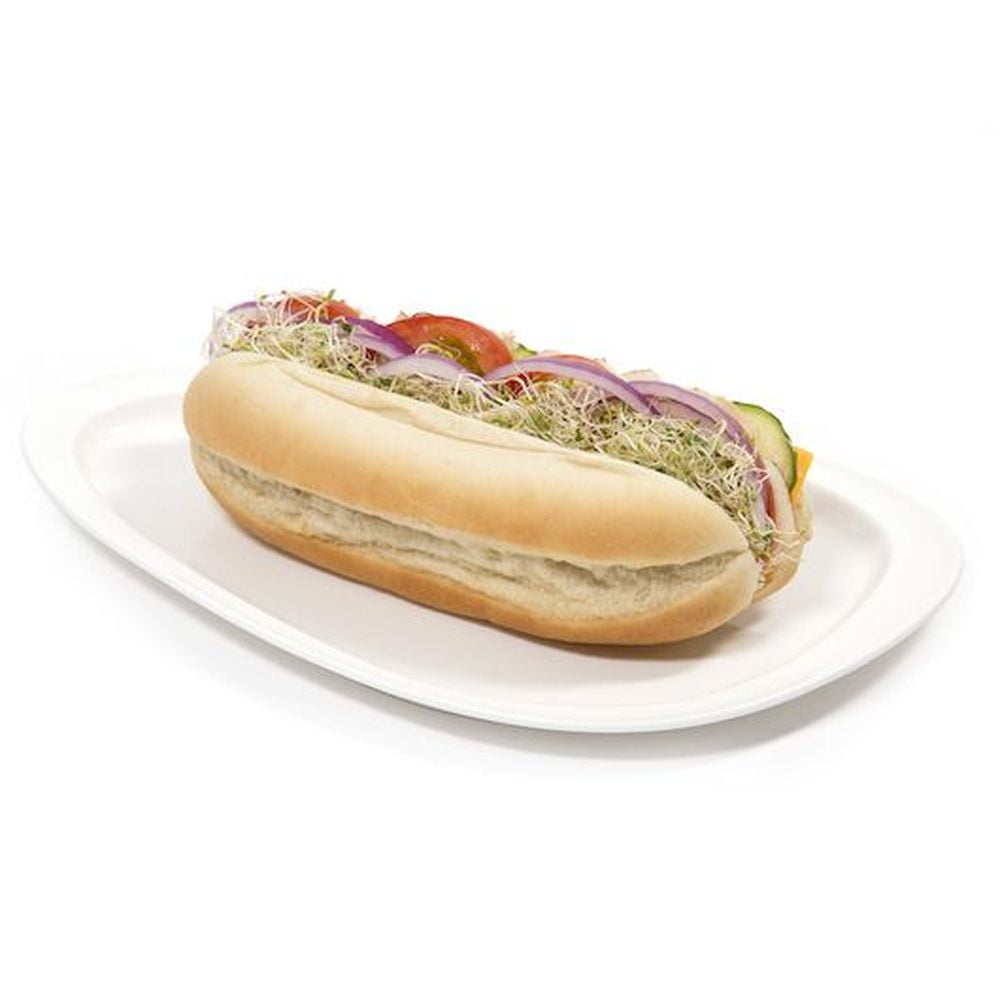 Rotellas Italian Bakery 8 inch Large Split Top Solid Hoagie Bread, 6 count -- 6 per case