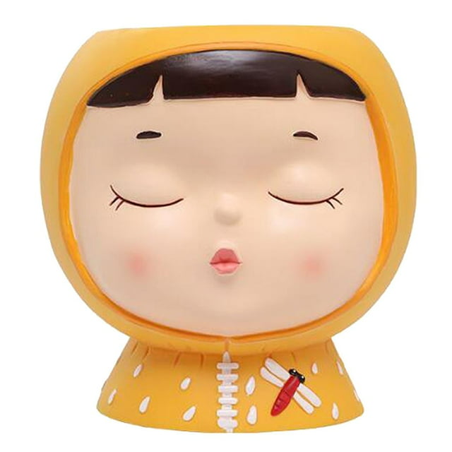 GROWTH TANK Garden Planters Small Pots Planter for Decoration Birthday Wedding Yellow