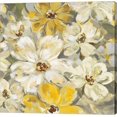 thumbnail image 1 of Scattered Spring Petals Yellow Gray Crop by Silvia Vassileva, Canvas Wall Art, 1 of 1