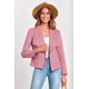 thumbnail image 4 of Abrigo PRETTYGARDEN de ante sintético rosa abierto talla M, 4 of 9