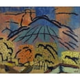 thumbnail image 2 of Johann Walter-Kurau 23x20 Black Ornate Framed Double Matted Museum Art Print Titled: Mountain Near Metzinger (1925), 2 of 5