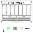 thumbnail image 4 of 1 Set Acrylic Dry Erase Board Clear Memo Board Hanging Display Board Weekly Planner Board, 4 of 7