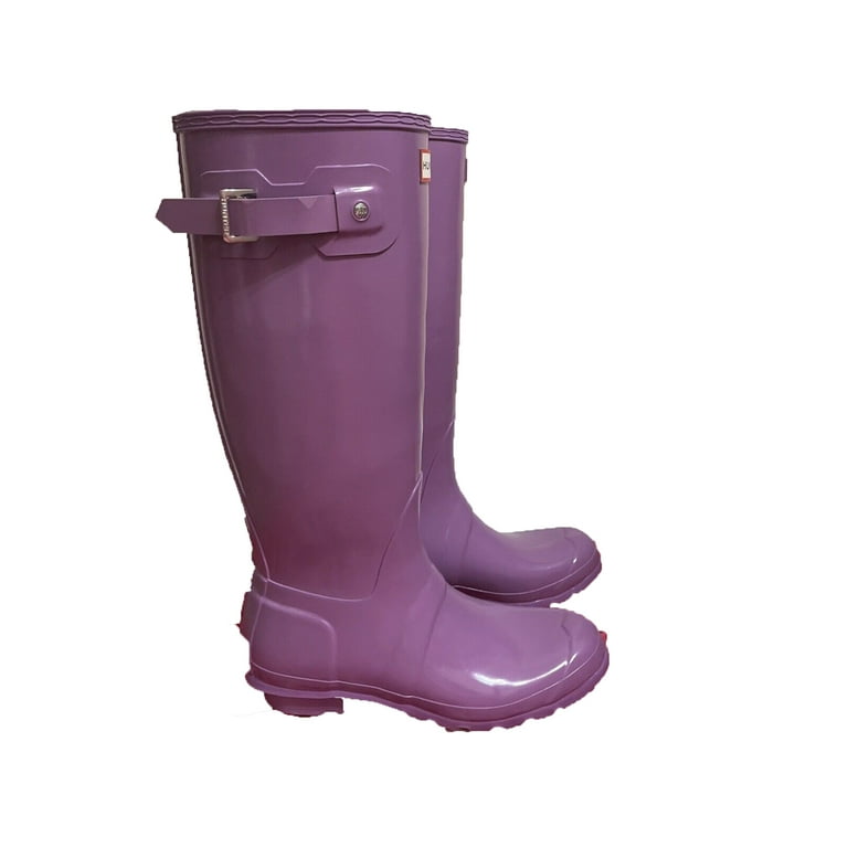 Purple hunter rain boots sale