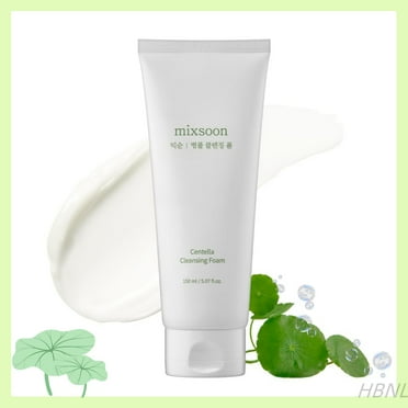 Mixsoon Centella Cleansing Foam 5.07 fl oz/ 150ml,Low pH cleansing foam for soothing and moisturization