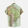 thumbnail image 5 of WXLWZYWL Plus Size Shirts for Men Button Down Short Sleeve Unisex Beach World Map Printing Shirts Funky Casual Loose Hawaiian Summer Tops, 5 of 5