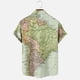 thumbnail image 5 of Hombres Casual Sin posicionamiento Botones de impresión Beach Turndown Camisa de manga corta Blusa Pompotops  oipoqjl45585, 5 of 5