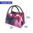 thumbnail image 2 of Easygdp Astronaut Riding Fiery Horse Bolsa de Almuerzo Insulada Reutilizable, Bolsa de Mano y Bandolera para Oficina, Trabajo, Viajes, 2 of 6