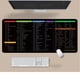 thumbnail image 2 of Pisexur - Teclado electrónico para hombre (800 x 300 x 3 mm, teclas rápidas, gran tamaño, antideslizante), con patrón de accesos directos de software de oficina, organizador de electrónica para niños, 2 of 3