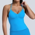 thumbnail image 2 of Women's Seamless Sports Vest - High Elastic Nylon Yoga Top with Removable Cups, 2 of 5