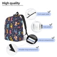 thumbnail image 3 of Fotbe Cartoon Dinosaur Mochila de Lona con Estampado, Mochila Duradera, Mochila Versátil de Alta Calidad, Mochila Compacta Vintage-Medium, 3 of 5