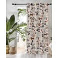 thumbnail image 3 of Dog Claws Thermal Insulated Blackout Curtains for Bedroom 24 Length Dog Bones Love Vintage Texture Room Darkening Curtain 1 Panel Grommet Window Curtain Drape for Living Room Nursery Room, 3 of 7
