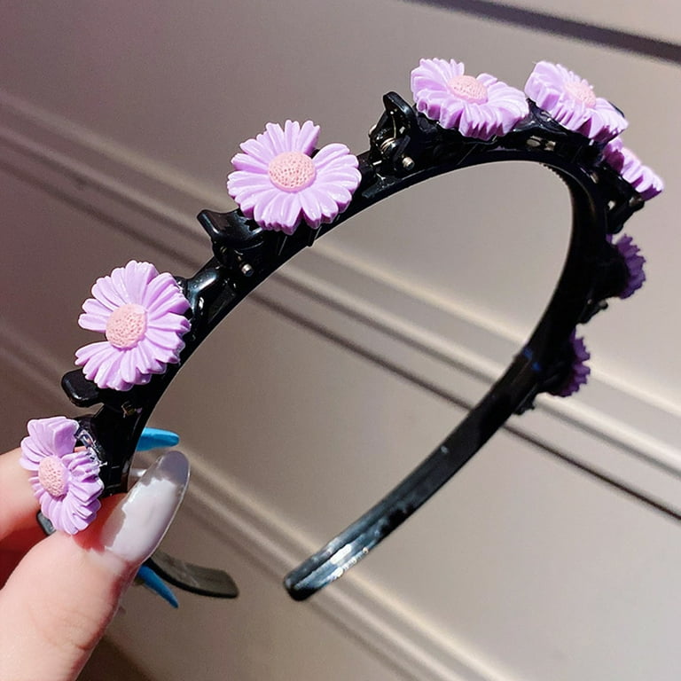 Girls Headband, Fashion Korean Style Cute Flower Design Resin