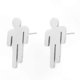 thumbnail image 1 of Stylish Women's Silver Earrings Set One Pair Included Fashion Accessory Gift for Her, 1 of 5