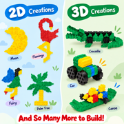 Morphun Basic Junior 300, STEM Building Plastic Block Set, Construction Toy for Kids Ages 3+, 300 Pieces