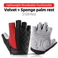 thumbnail image 1 of ROCKBROS Guantes de ciclismo Medio dedo A prueba de golpes Resistente al desgaste Transpirable MTB Guantes de bicicleta de carretera Hombres Mujeres Equipo de bicicleta deportiva Tan Jianjun  unisex, 1 of 2
