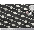 thumbnail image 3 of Soimoi Black Cotton Duck Fabric Dot & Stripe Print Fabric by the Yard 42 Inch Wide, 3 of 3