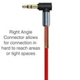 thumbnail image 2 of 3.5mm Right Angle Stereo Auxiliary Cable 3 ft - Red, 2 of 4