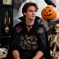 thumbnail image 3 of J.CARP Halloween Iron On/Sew On Embroidered Applique Patches - Boo, Pumpkin, Bat, Ghost, Witch Designs for Fall Decoration, DIY Crafts, Clothing, Jacket, Backpack Accessories 32 Pcs, 3 of 6
