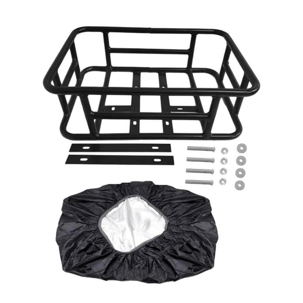 Cesta Trasera para Bicicleta, Soporte de Carga para Bicicleta, Metal Ligero Multifuncional, Soporte Trasero para Bicicleta Duradero, Cesta Trasera Par , Estilo E