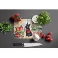 thumbnail image 3 of Scottish Terrier Cozy Christmas Glass Cutting Board Large 12 in x 15 in, 3 of 5