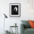 thumbnail image 2 of Dream Cat and Moon Canvas Art Wall Decor Abstract Black Cat under the Stars and Falcate Moon Modern Artwork for Boys and Girls Room Decoration for Living Room Bedroom Bathroom 12x16 Inch Unframe, 2 of 5