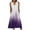 Purple, variant on Patlollav Womens Summer Plus Size Dress Casual Gradual Sleeveless Neck V-Neck Long Dress