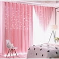 thumbnail image 1 of Cortina Blackout De 2 Panel Con Estrellas De 132x213cm Modelo Rosa, 1 of 4