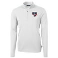 thumbnail image 2 of Men's Cutter & Buck White FC Dallas DryTec Virtue Eco Pique Recycled Quarter-Zip Pullover, 2 of 3