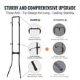 thumbnail image 4 of VEVOR 2 Bike Storage Rack, Free Standing Gravity Wall Vertical Bike Rack, Fully Adjustable Bike Rack Garage, Sturdy Steel & Easy Assemble, 4 of 9