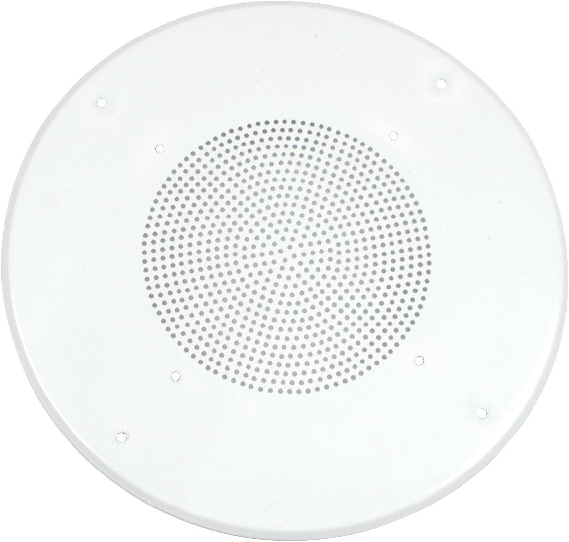 White Round Commercial Ceiling Speaker Grill for 8" Speaker (13" Total