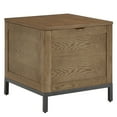 thumbnail image 2 of Weston Home Wilson Rectangular Wood Storage Trunk End Table with Removable Tray, Brown, 2 of 9