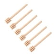 thumbnail image 4 of Dekaim 50pcs bâton de louche de miel en bois, mini pot de louche de miel de confiture en bois de ménage distribuant le bâton de tige d'agitation(Exquis 10CM), 4 of 14